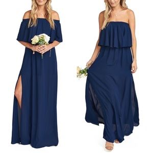 Show Me Your Mumu Hacienda Maxi in Rich Crisp Navy